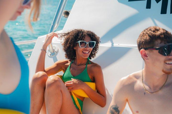 Icacos oder Vieques All-Inclusive Schnorcheln & Wasserrutschen Bootstour