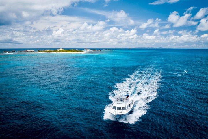 Icacos oder Vieques All-Inclusive Schnorcheln & Wasserrutschen Bootstour