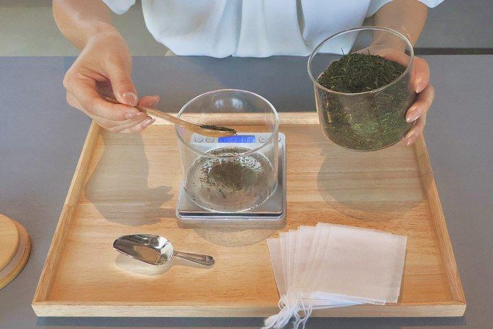 京都 日本語本茶ブレンドワークショップと持ち帰りのお茶