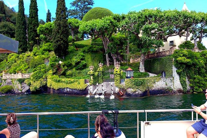 コモ湖、ベラージオ、ミラノからのボートクルーズ日帰り旅行