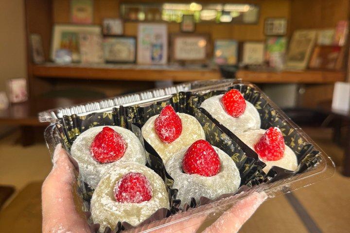 京都もちと大福作り体験とお茶の試飲