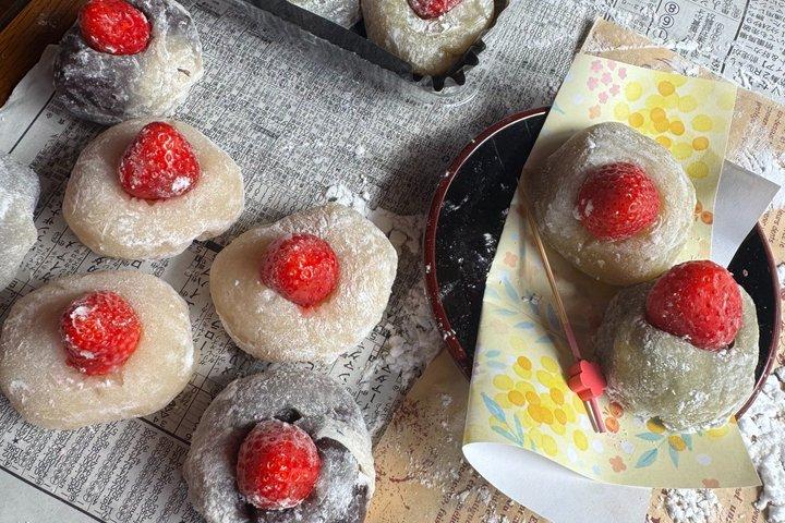 京都もちと大福作り体験とお茶の試飲
