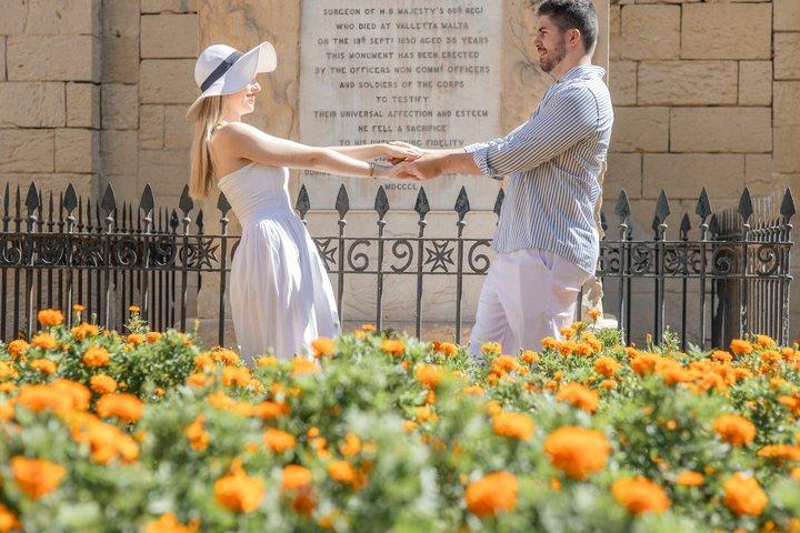 Iconic Photo Shoot in Valletta, Malta with a local photographer