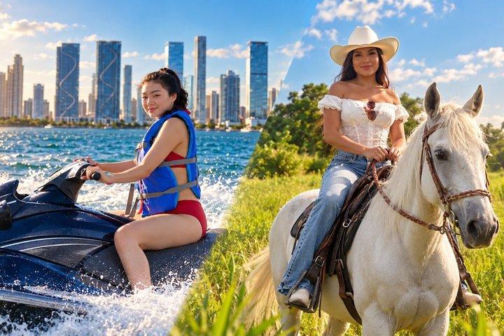 Inga extra avgifter Enkel Miami Jet Ski och Hästtur