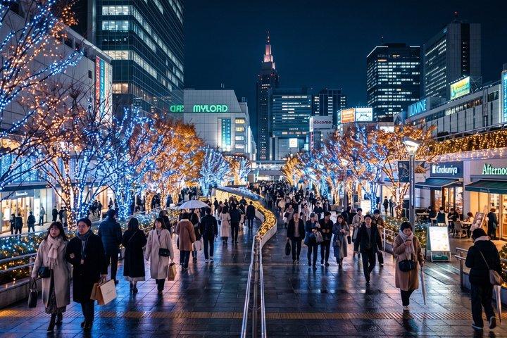 新宿ナイトウォーキングツアー スカイラインビューとランタン通り