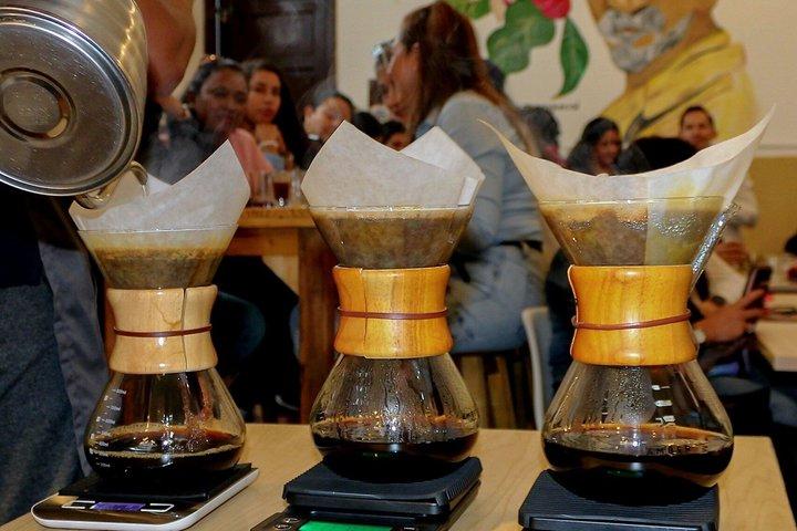 Coffee tasting in Bogotá: 4 coffees and 4 methods