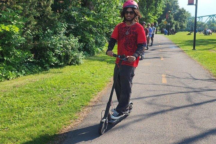 Experience Old Montreal on e-scooters with a local comedian