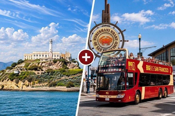 SF: Alcatraz Island and Ferry & Hop-on Hop-off Sightseeing Tour