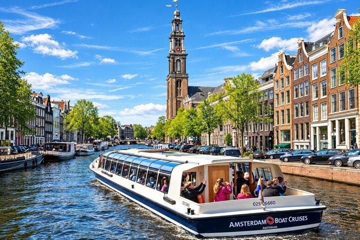 Amsterdam: Lyxig kanalkryssning, Live Guide & höjdpunkter i staden