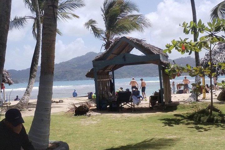 カリブ海の真ん中、天然プール付きのマミー島プライベート ツアー
