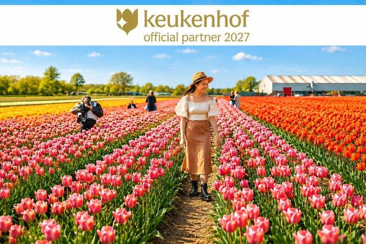 Amsterdam: Tagesausflug zum Tulpenhof, Keukenhof + Windmühlenfahrt