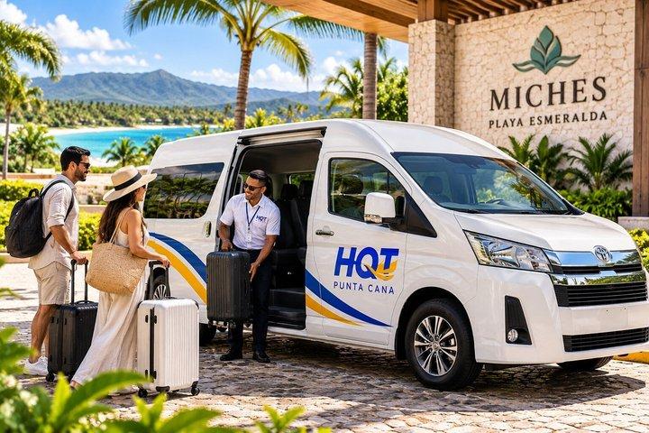 Transfert de l'aéroport de Punta Cana à Miches et Playa Esmeralda