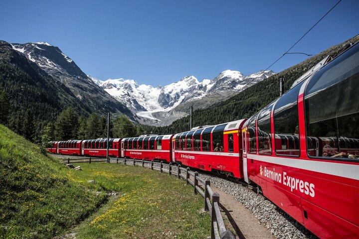 Bernina Express First Class, St. Moritz and Lake Como