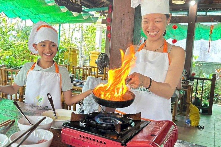 プライベートトラケ有機農園、市場とサイクリング料理教室