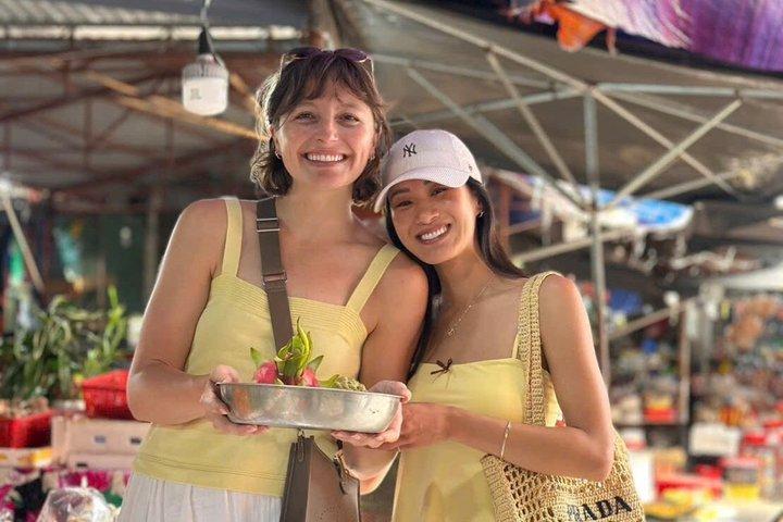 プライベートトラケ有機農園、市場とサイクリング料理教室