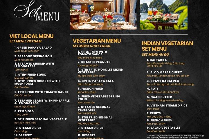 ハノイ発：ハロン湾ラグジュアリー日帰りクルーズ：ランチ＆洞窟、カヤック、水泳
