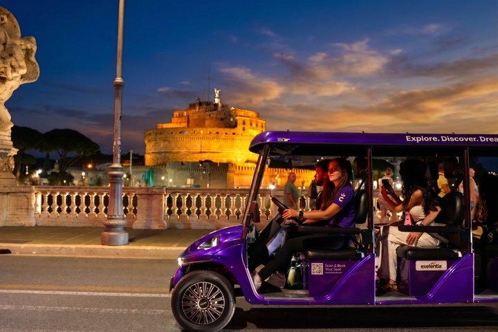 Rome Night Golf Cart Tour with Vatican City and Trastevere