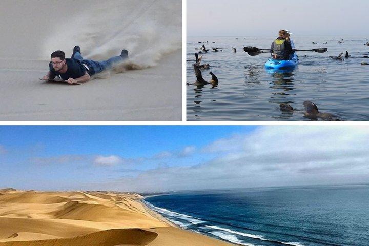 Swakopmund: 3 i 1, Kajakpaddling, Sandwich Harbour & Sandboard-combo