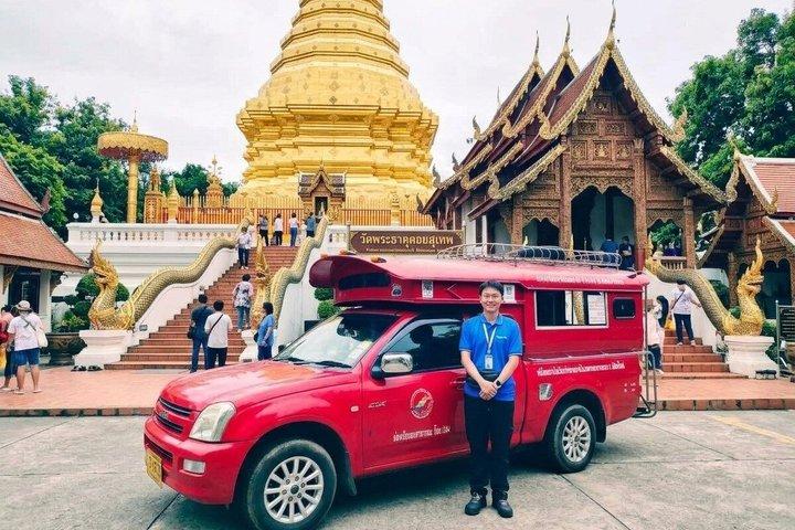 Doi Suthep Temple Tour by Local Red Car 3 Hour Adventure