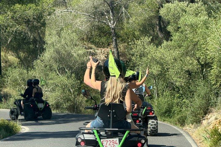 Mallorca: Quad tour in Magaluf through coves, viewpoints, and cliffs