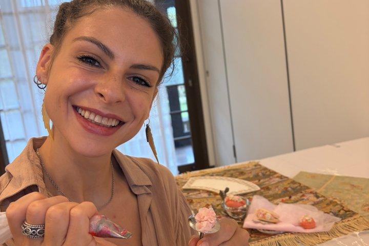 東京・浅草で桜の和菓子作り＆スイーツデコレーション