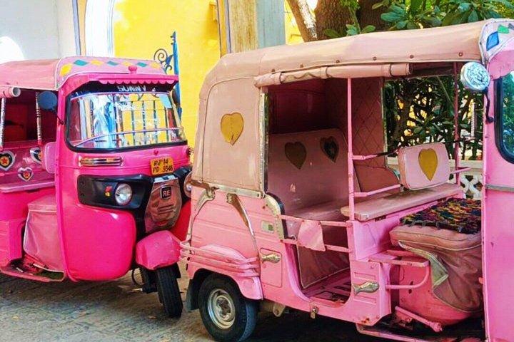 ジャイプール・ピンクシティ伝統的なピンクのトゥクトゥクによるガイドツアー