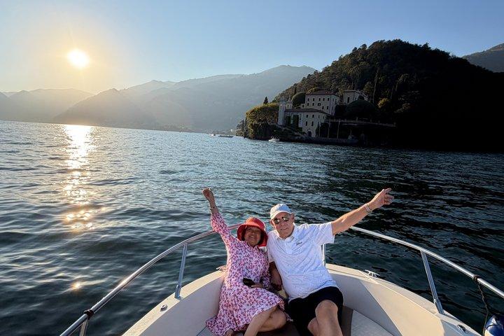 コモ湖ボートツアー。 コモ湖でイタリア語の夢を生きる