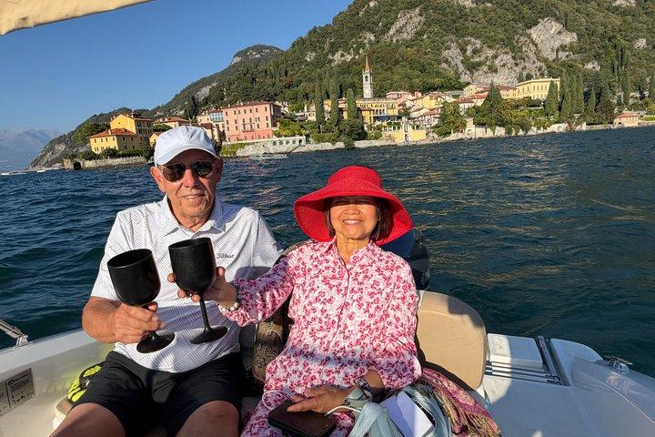 コモ湖ボートツアー。 コモ湖でイタリア語の夢を生きる