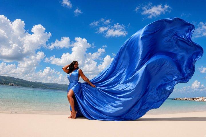 Vliegende Jurk Fotoshoot in Montego Bay