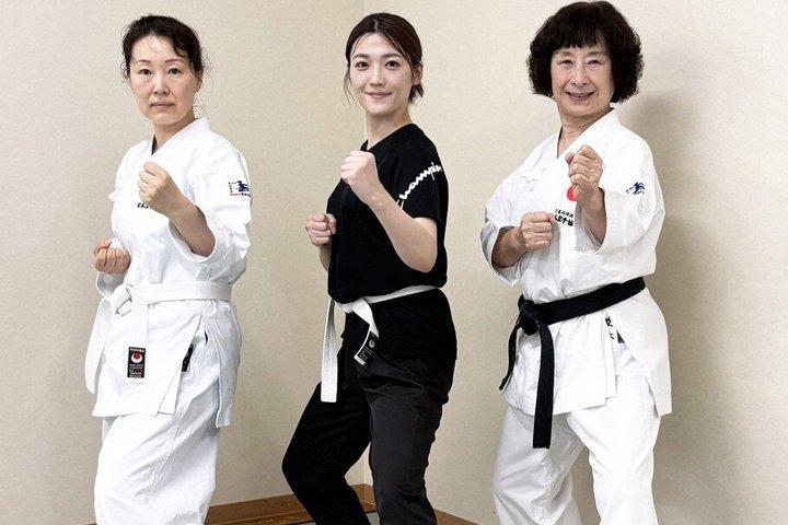 東京での女性空手経験、7段黒帯