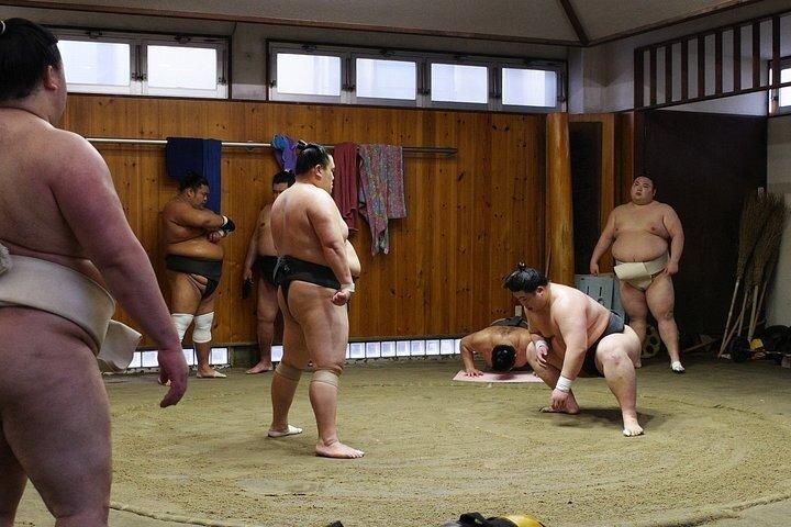 Watch Sumo Morning Practice at Stable in Tokyo