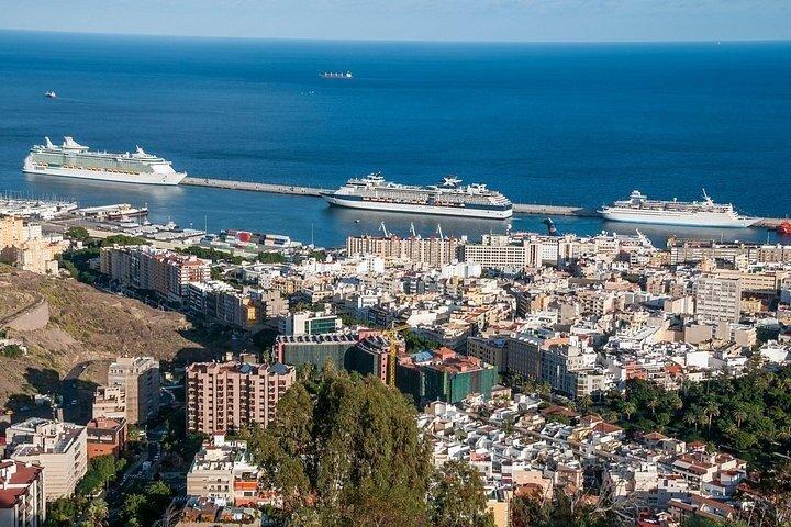 テネリフェのベスト：港からのピックアップ付きパノラマ海岸ツアー