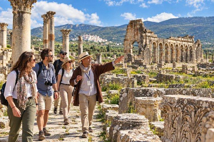 フェズ発ヴォルビリス、ムーレイ・イドリス、メクネスへの日帰り旅行