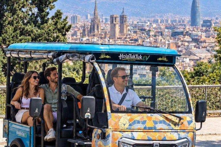 Barcelona Electric Tuk Tuk Private Tour with View