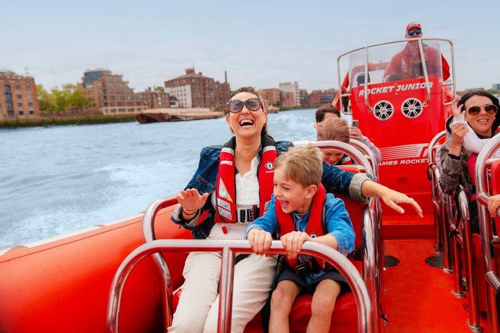High-Speed Thames River Speedboat in London
