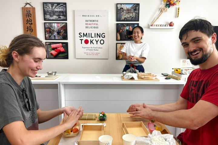 東京 築地場外市場 寿司作り教室＆美しいお弁当