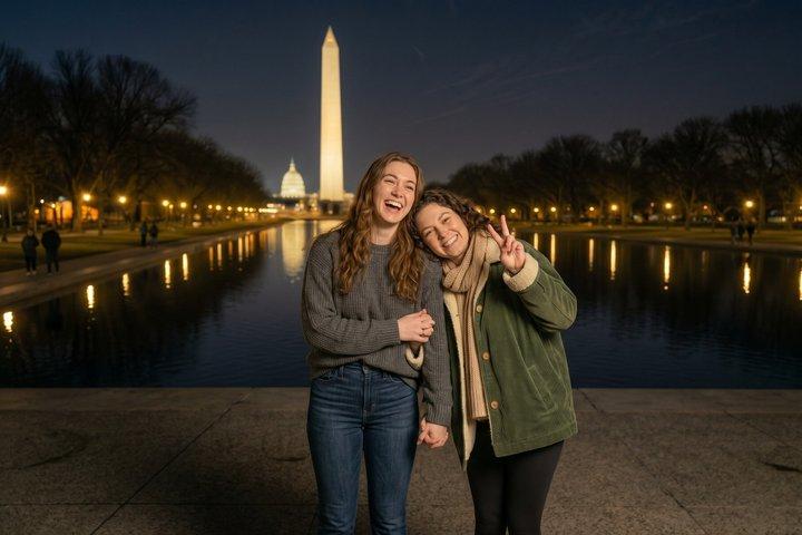 Washington DC Night Tour: ICONIC Landmarks, Monuments SMALL GROUP