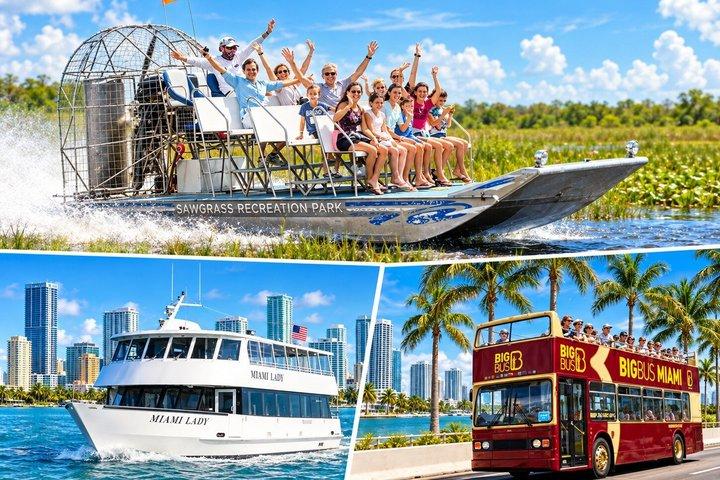 Best of Miami: Everglades, Bay Cruise, & Open-top Bus Tour