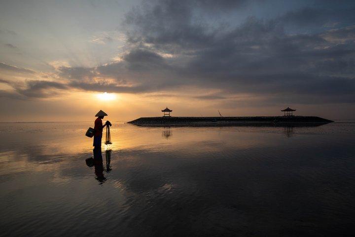 Nascer do sol com passeio de pescador em Bali