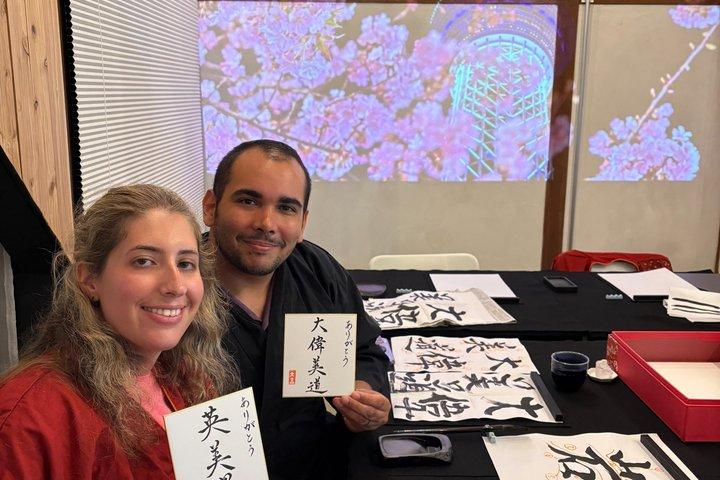 Immersive Japanese Calligraphy Experience near Tokyo Skytree