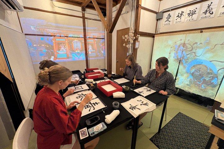 Immersive Japanese Calligraphy Experience near Tokyo Skytree