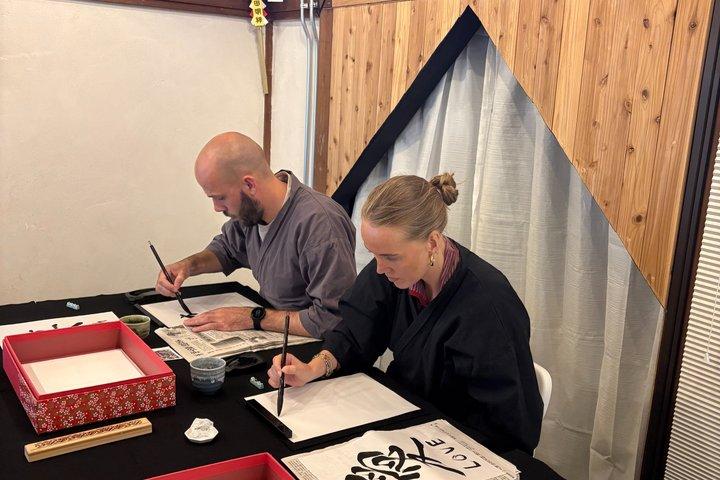 Immersive Japanese Calligraphy Experience near Tokyo Skytree