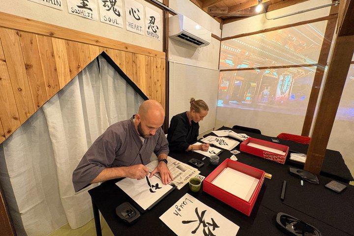 Immersive Japanese Calligraphy Experience near Tokyo Skytree