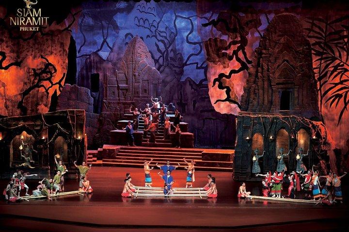 Phuket Prisvindende Siam Niramit Show, Middag og Transport
