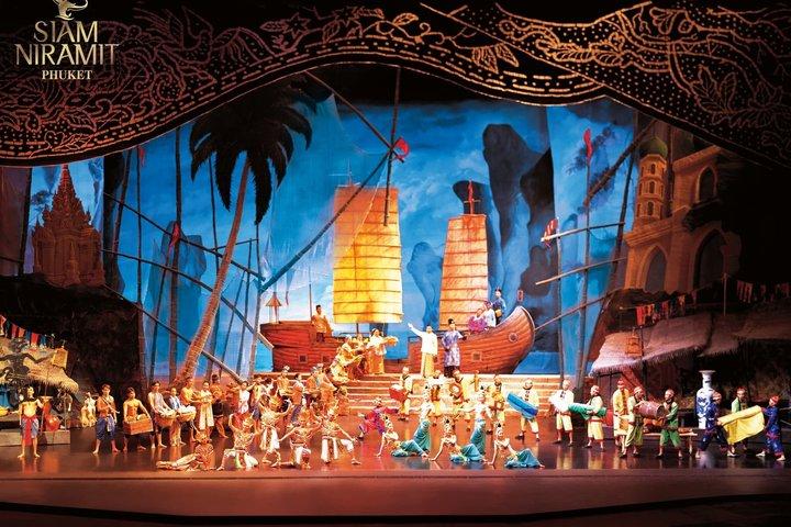 Phuket Prisvindende Siam Niramit Show, Middag og Transport