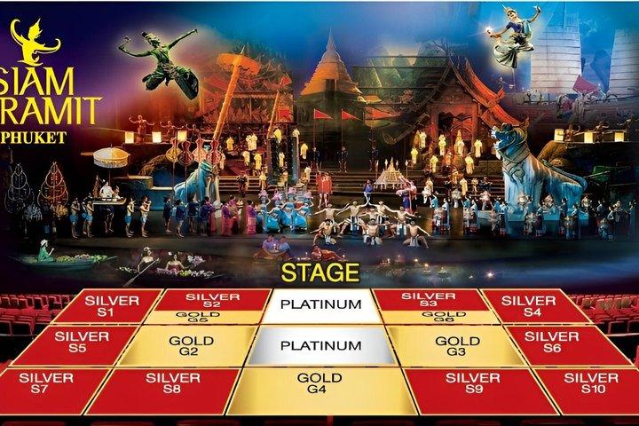 Phuket Prisvindende Siam Niramit Show, Middag og Transport