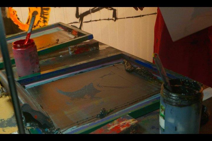 Entrance + Workshop screen printing in Madrid