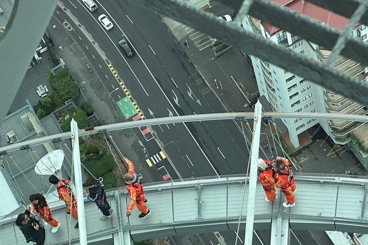 スカイタワーオークランド展望デッキ 360度の街の眺め