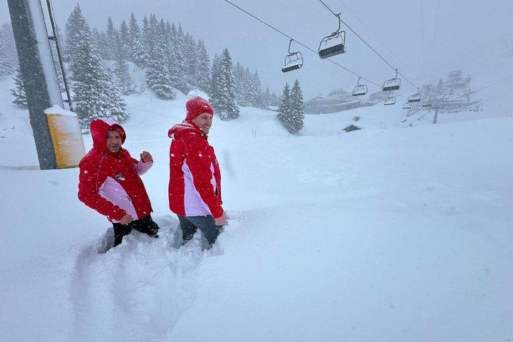 チューリッヒ：ルツェルン村とティトリス山、永遠の雪山
