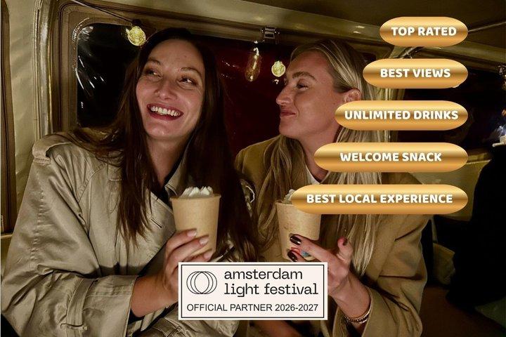 Amsterdam: Light Festival Boat with optional drinks